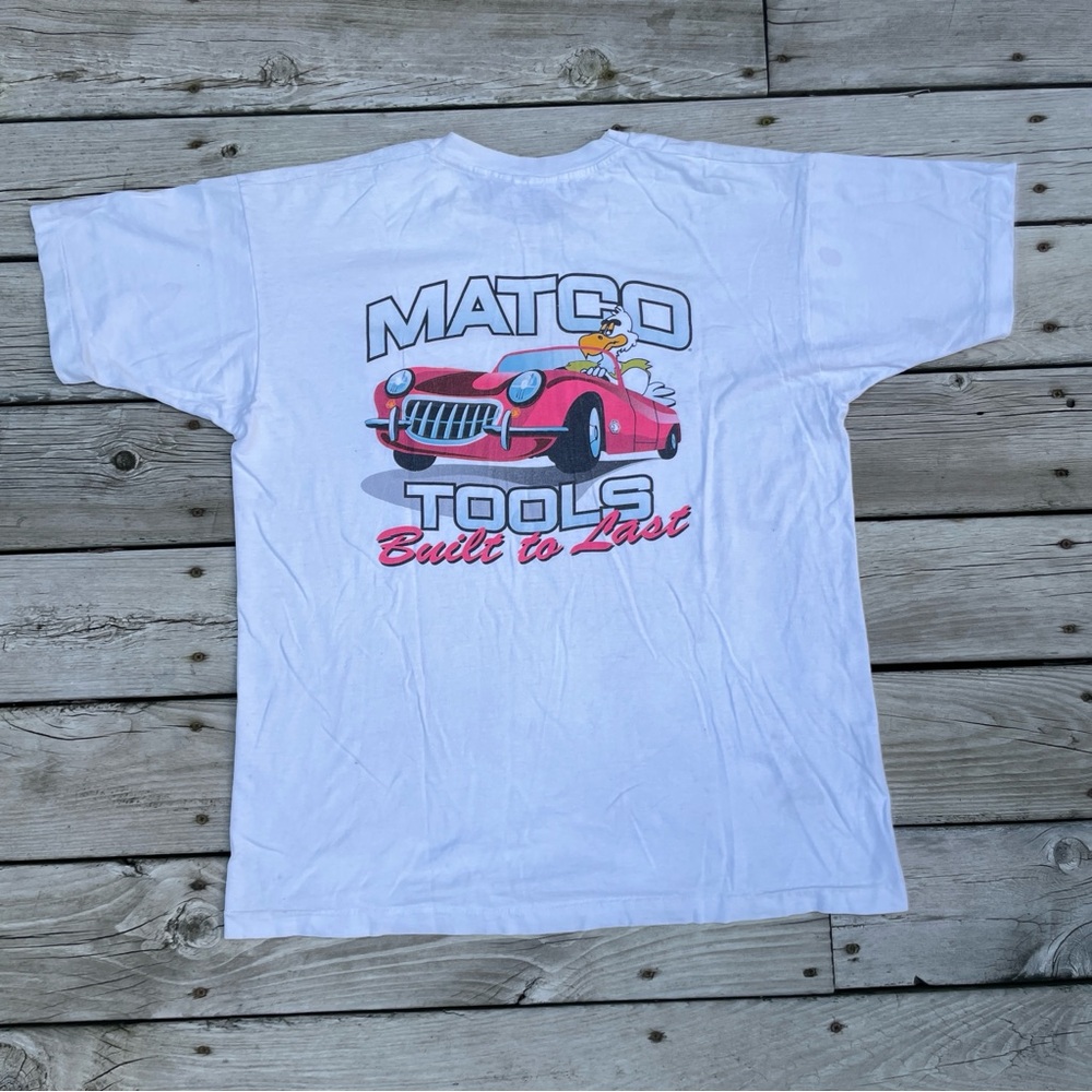 Vintage Matco Tools Short Sleeve T-Shirt Sz XL Single Stitch Made In USA